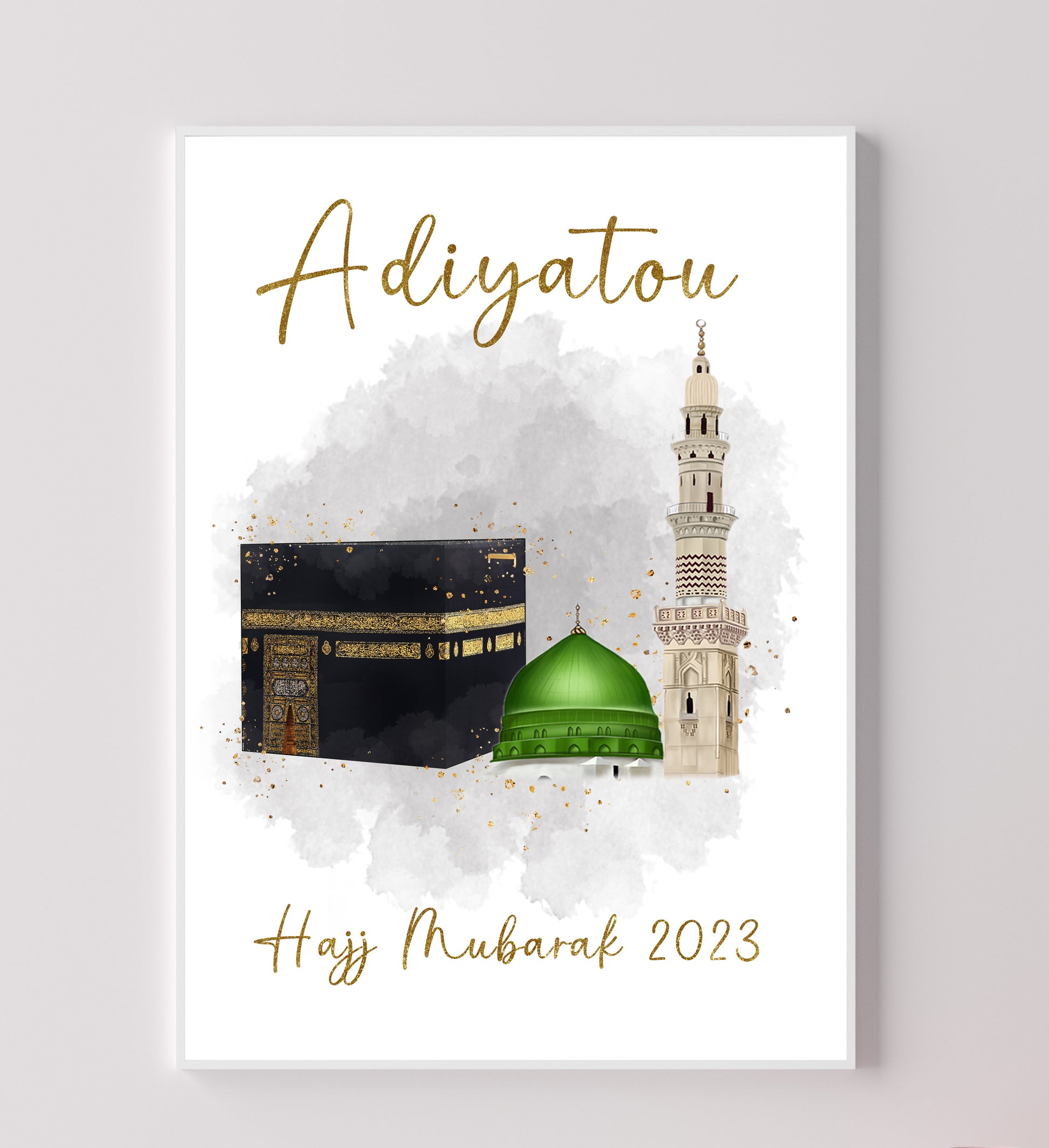 Islamische Geschenke, Hac Poster, Umrah Geschenk, Hajj Geschenk, islamicwallart, islamische Wandbilder