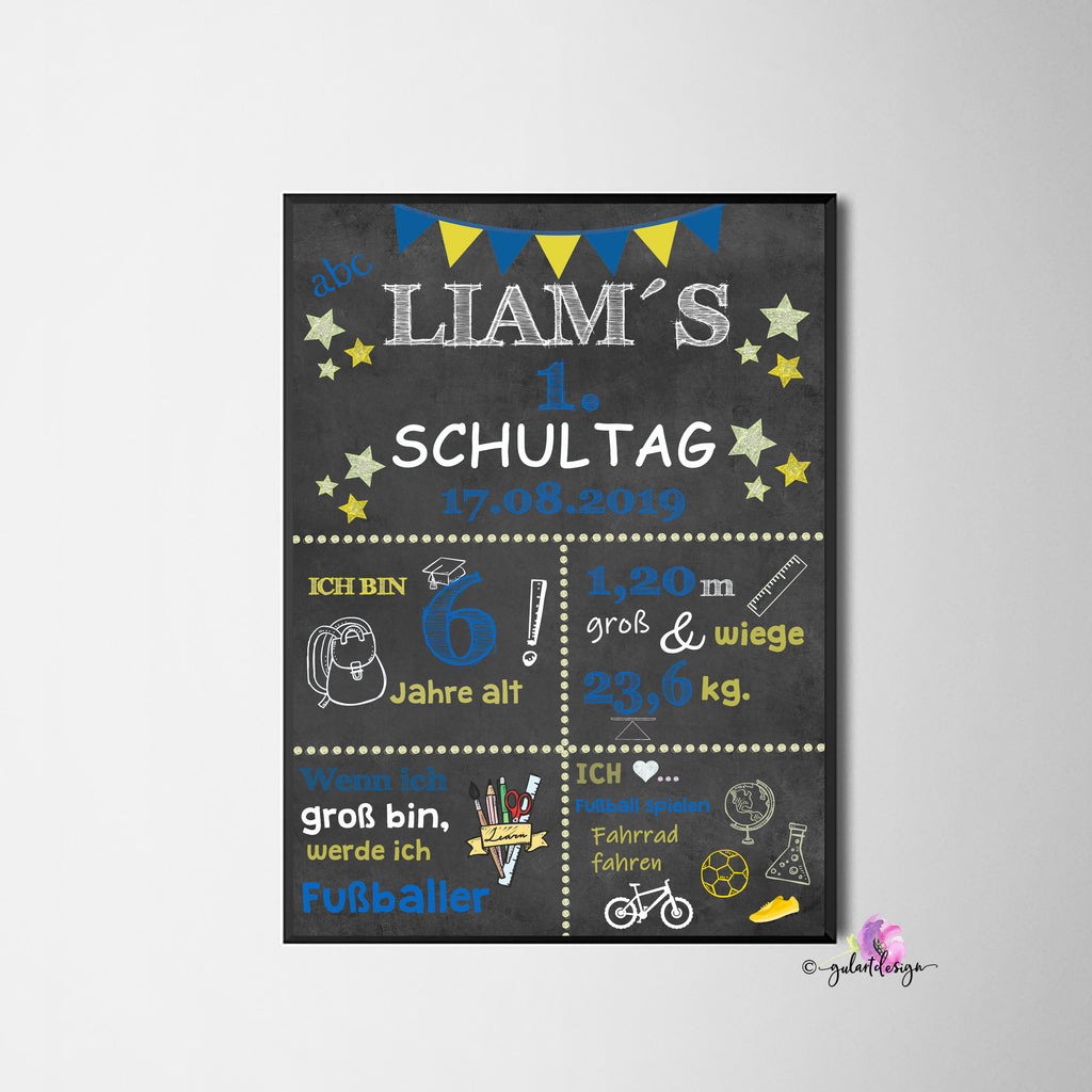 Einschulung 2025, Einschulungstafel, Zur Einschulung, 1. Schultag, Einschulung Geschenk, Einschulung