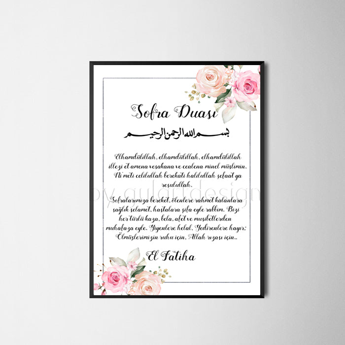 Islamische Wandbilder,Dua, Sofra duasi, Gebet, Islam, Poster, interior, islamic, islamic wallart, islamicquotes, koran, quran